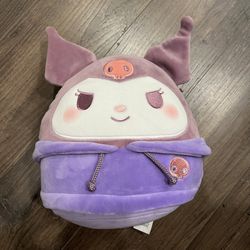Kuromi Squishmallow NEW RELEASE Hello Kitty Sanrio Lavender Hoodie RARE Plush 8"