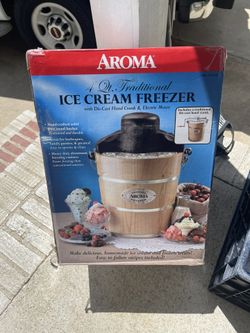 Aroma Traditional Ice Cream Freezer
