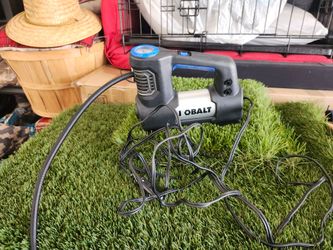 Portable air pump you can attach to you car outlet