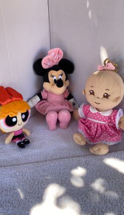 Little girl plush dolls