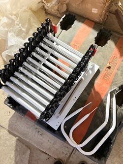 12 Steps Wall-Mounted Attic Ladder, Attic Pull Down System, Retractable Ladder for Loft,