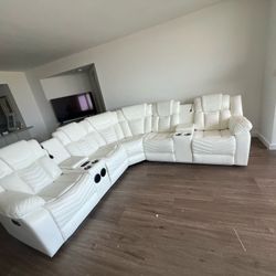 Electric Reclining Sectional Sofa For Sale 