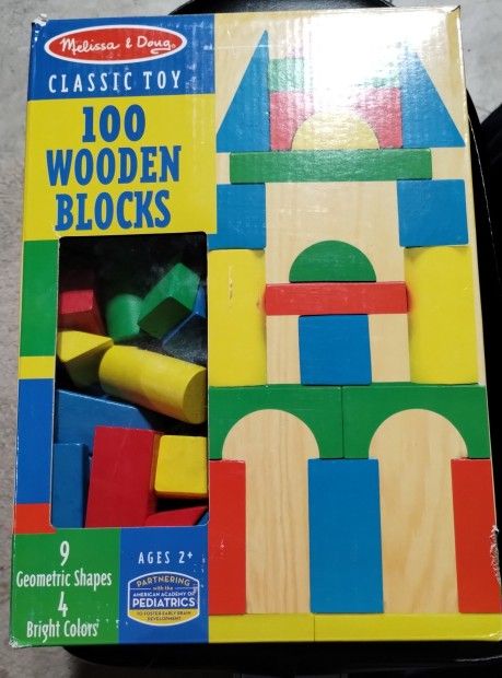 Melissa And Doug 100 Wooden Blocks