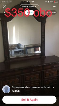 Solid wood dresser like new