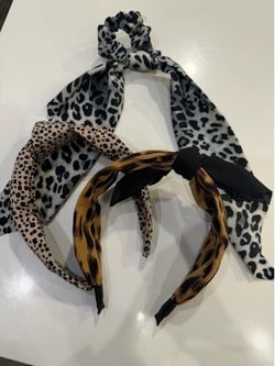 Leopard Set of 3 Headband Hair Accessories