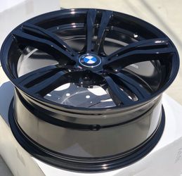 Brand New 19x9 +38 Offset BMW M6 Style Gloss Black Wheels 5x120 All 4 Price Firm