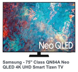 Samsung 75" QN84A Neo QLED 4K Smart TV