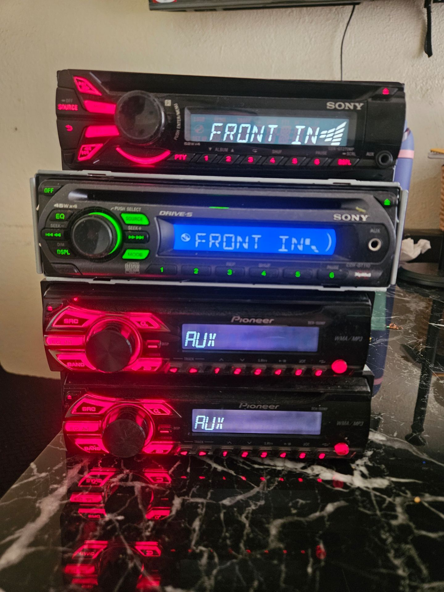 5 car stereos 40 each firm