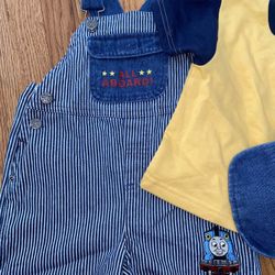 Vintage Thomas The Train Baby Outfit 