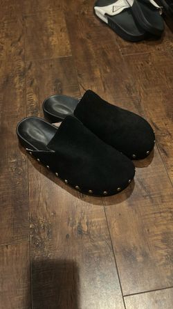 Suede Clogs
