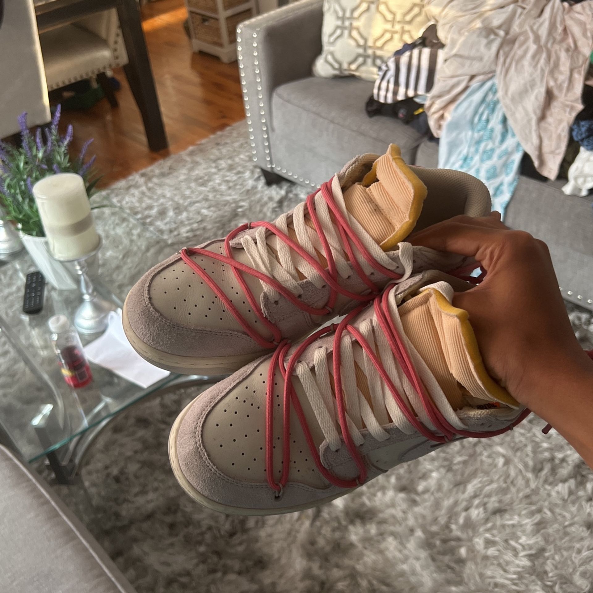 Off white Dunks lot 17 size 9