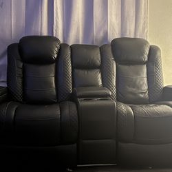 Black USB Charger Couch 