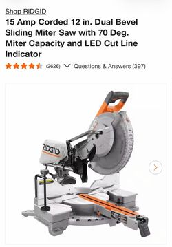 Ridgid 12-inch Miter Saw