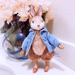 Beatrix Potter Peter Rabbit Porcelain-Plush Anthropomorphic Figure 1987 EdenToys