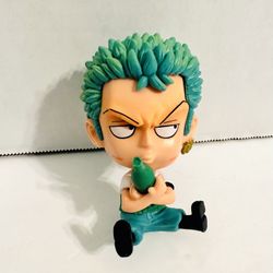 One Piece Roronoa Zoro Big Head Mini 10cm Anime Figure