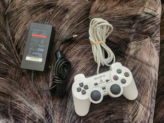OEM Sony PS2  Controller and PS2 Slim A/C Adapter Power Cord "In Excellent Condition "