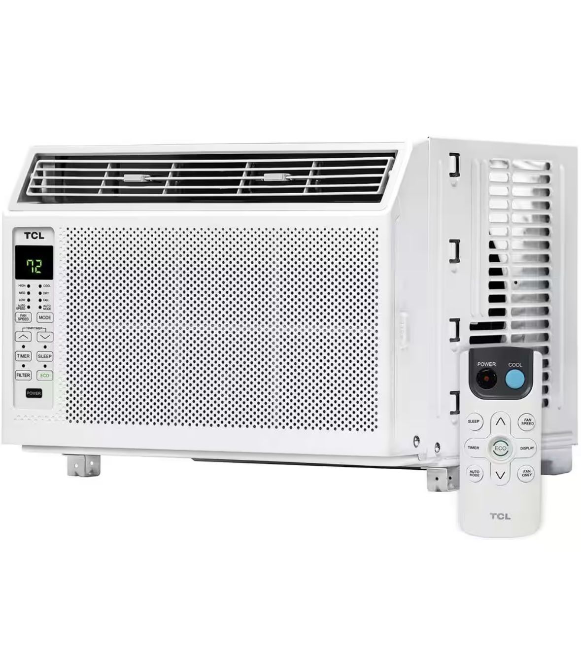 TCL 6000 BTU Window Air Conditioner, Fan and Dehumidifier, 250 sq. ft., Remote Control, Easy-to-Use, Reusable Filter