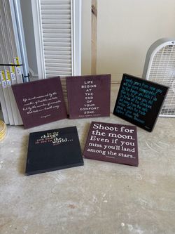Inspirational quotes wall hangings