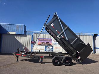 2027 MaxxD DTX Telescopic 7x14x4 dump trailer 17.5k GVWR 8k axles - Crank Tarp - Wireless remote - 7 gauge floor - 18 ply tires