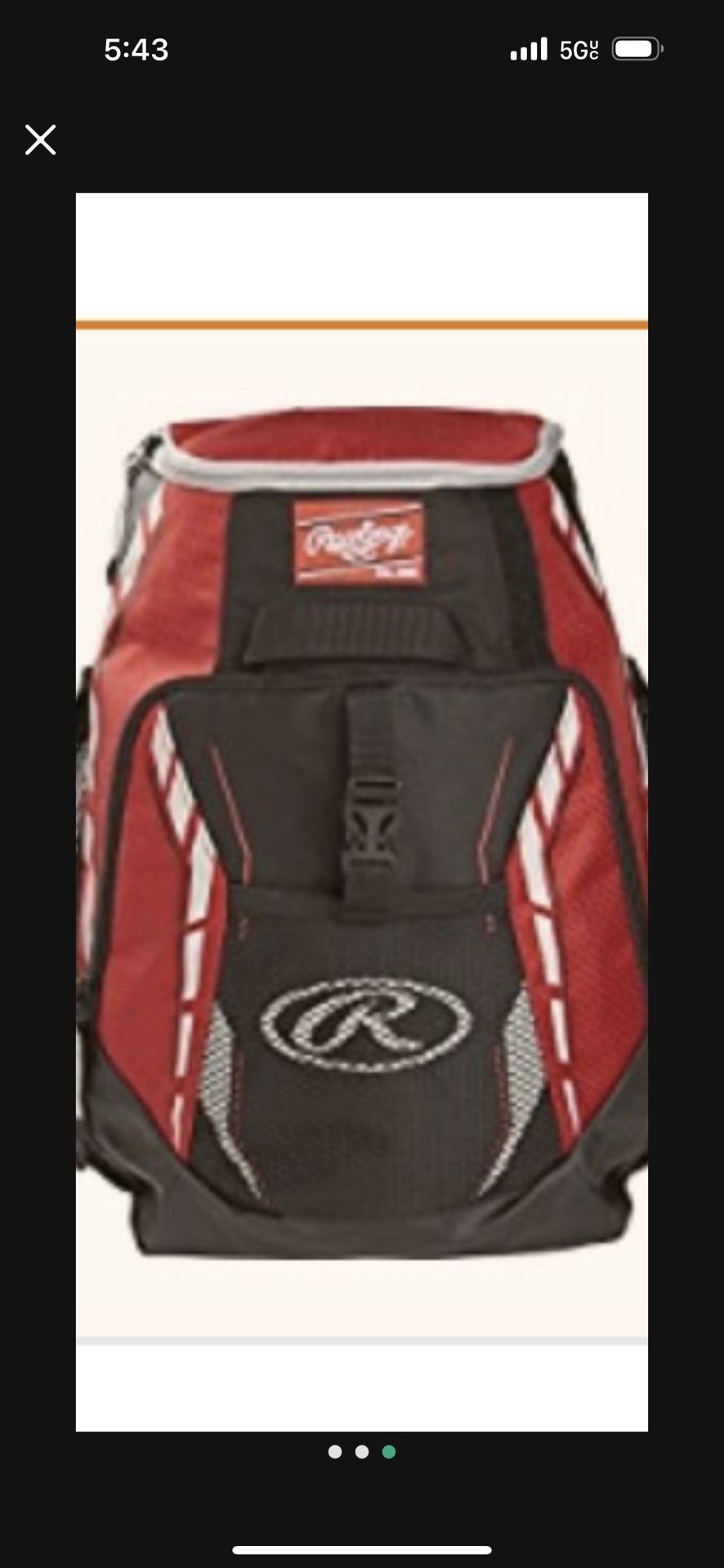 Baseball Backpack