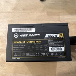 High Power 600W 80+ Gold PSU – Non-Modular, Clean Pull from iBUYPOWER Prebuilt