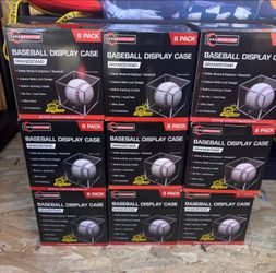 Lot of 300 UV Protected Baseball Display Cases
