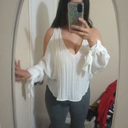 Off White ZARA ML Top/Blusa ZARA ML 