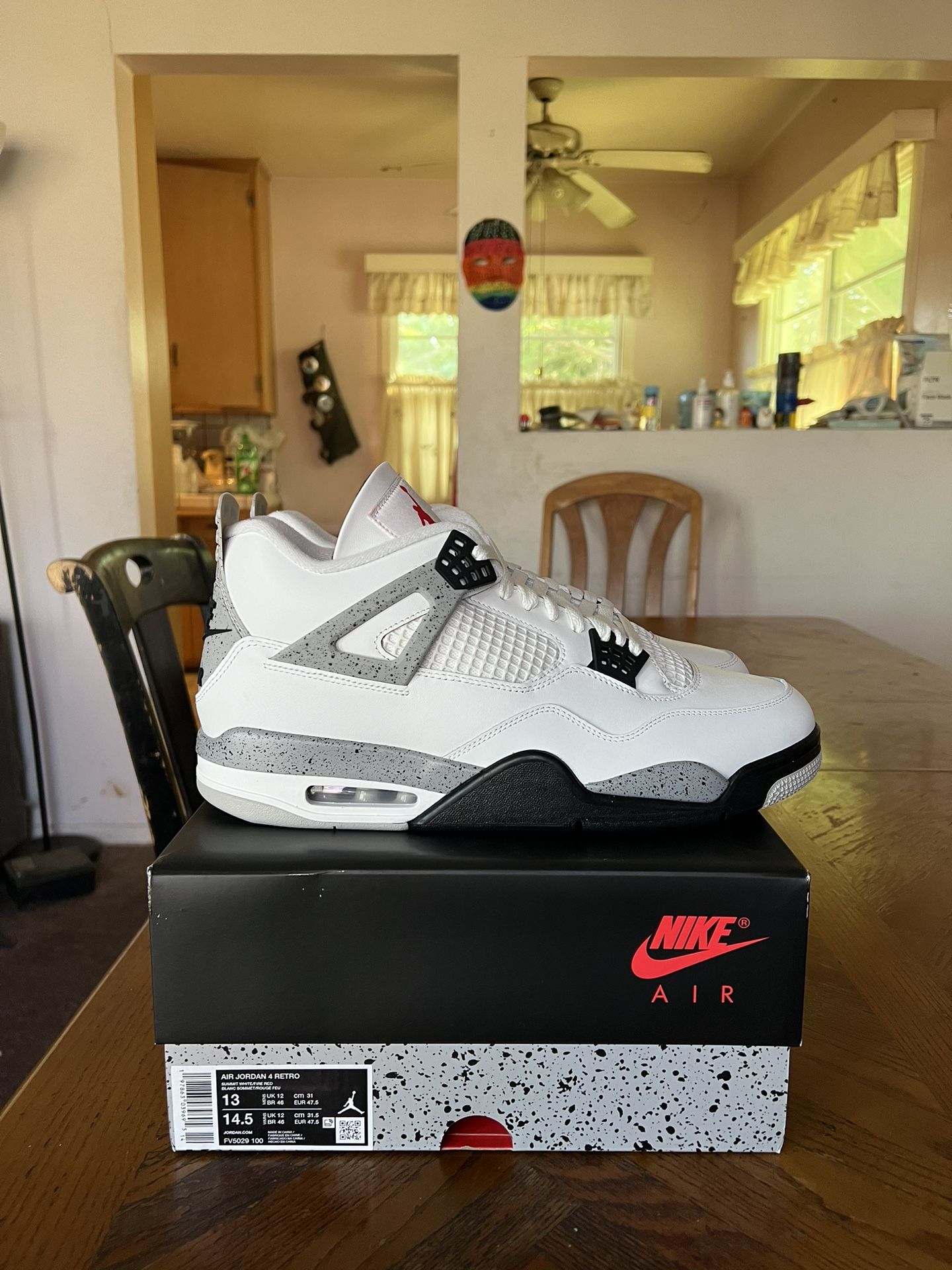 Jordan 4 Retro White Cement Size 13