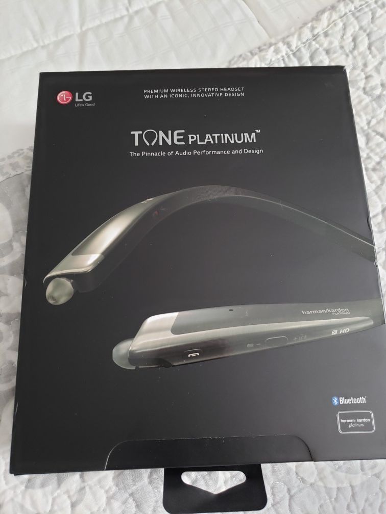 LG bluetooth Tone Plantinum Headphones