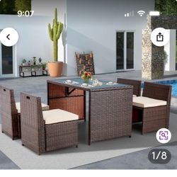 Juego de comedor para patio