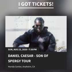 Daniel Ceasar Concert Ticket