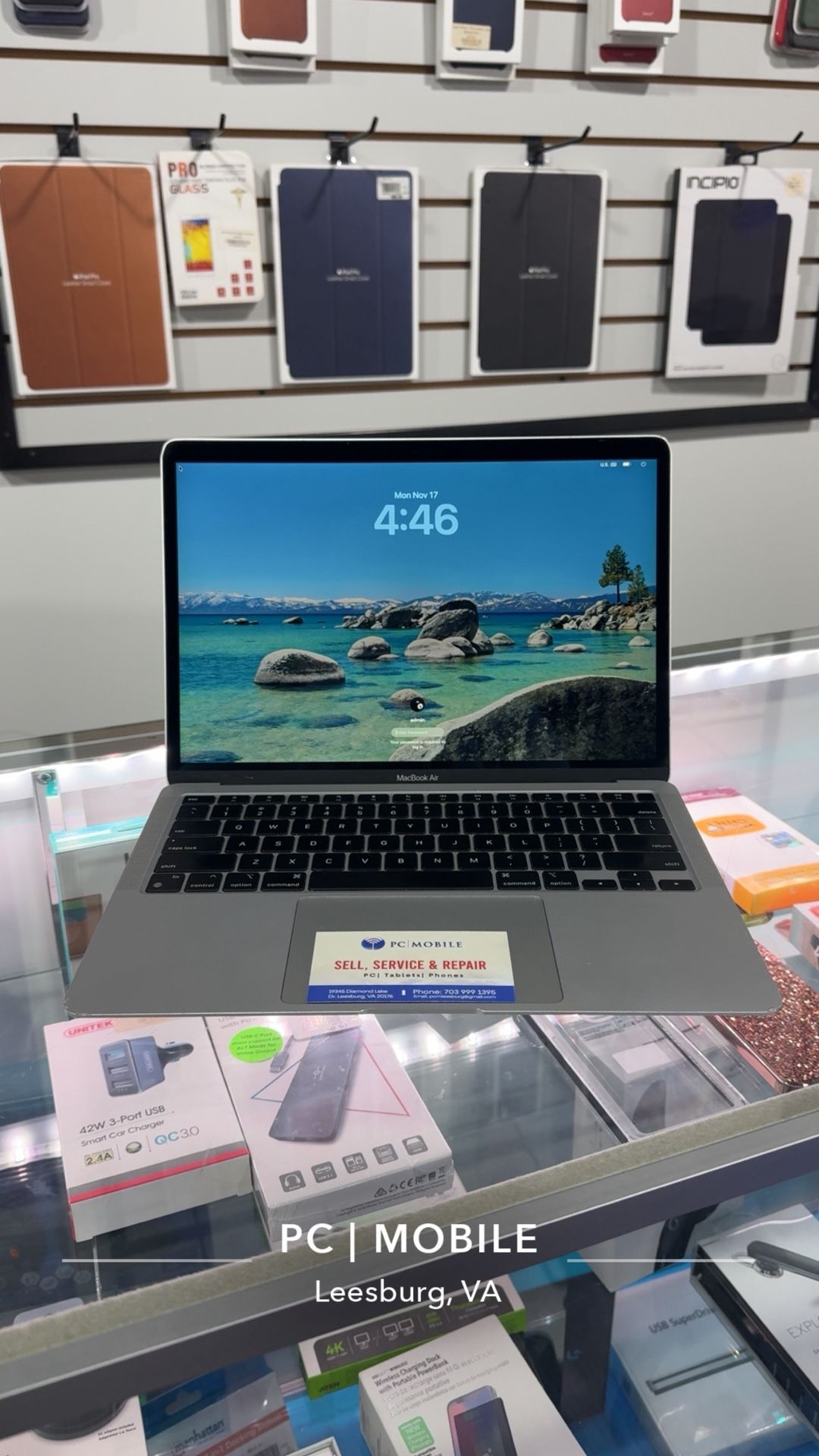 Apple MacBook Air 13.3" (M1 Chip, 16GB Ram, 256GB SSD) Silver