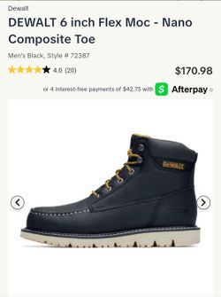 DEWALT 6 inch Flex Moc - Nano Composite Toe