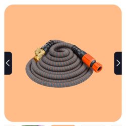 Expandable Garden Hose 75 Ft HydroTech Lightweight 5/8" Water Hose