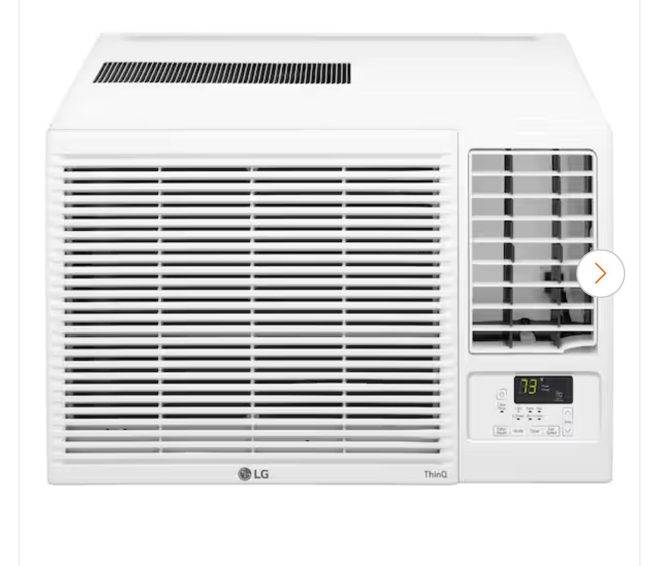 12,200 BTU 230/208V Window Air Conditioner Cools 570 Sq. Ft. with Heater, Wi-Fi Enabled and Dehumidifier in White