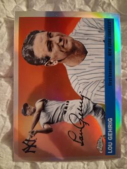 Lou Gehrig tops chrome