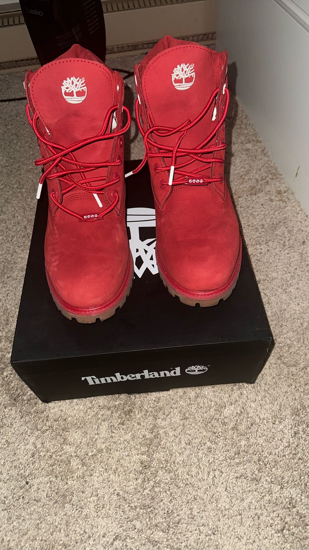 Brand New 6 IN WATERPROOF BOOT DARK RED NUBUCK