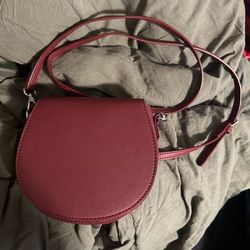 Forever 21 maroon cross body bag