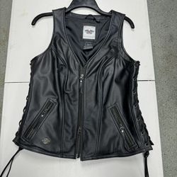 Harley Women Leather Vest