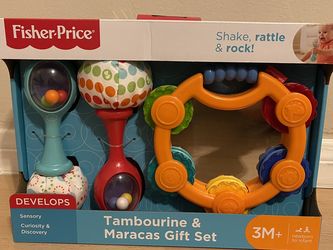 Fisher Price Tambourine And Maracas Gift Set
