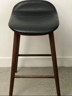 Poly & Bark Notello Leather Counter Stool