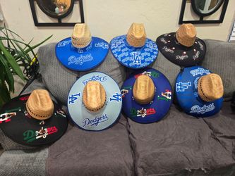 DODGERS STRAW HATS
