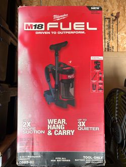 Milwaukee backpack vacuum