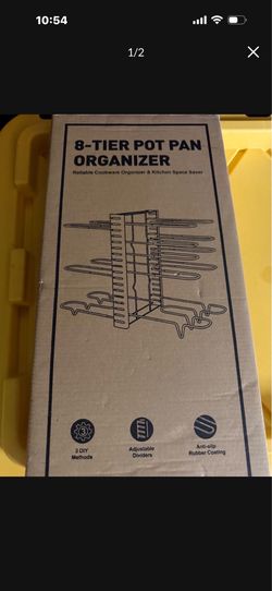 New 8- tier pot organizer