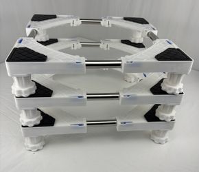 Adjustable Appliance Base Stand for Washer & Refrigerator (3-Pack)