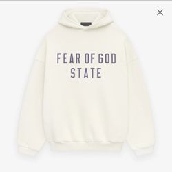 Essentials: FEAR OF GOD STATE-  Fleece Hoodie 