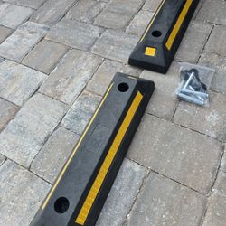 Heavy Duty Rubber Parking Guide Garage wheel stopper/parking block