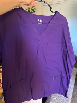 Purple scrubs