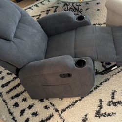 Massage Chair with Swivel and Rocking Function