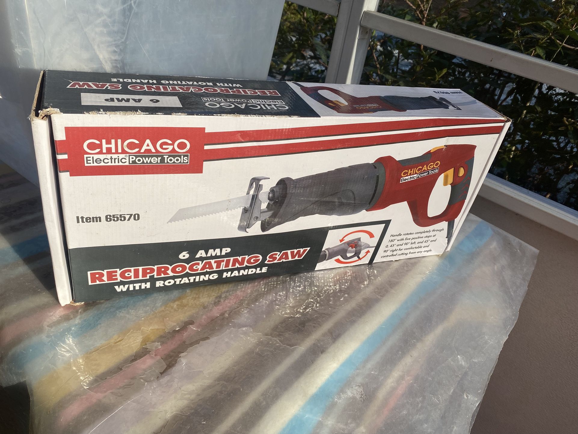 RECIPROCATING SAW 6 AMP ROTATING HANDLE CHICAGO TOOL#65570 - Compare @$40+